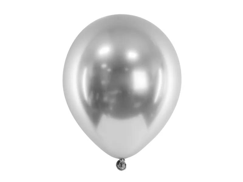 Balony Glossy 46 cm 18" 5 sztuk srebrne CHB1-18-018-5