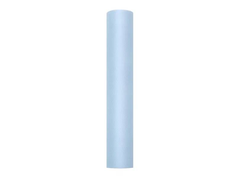 Tiul gładki błękit 0,3 x 9m TIU30-011
