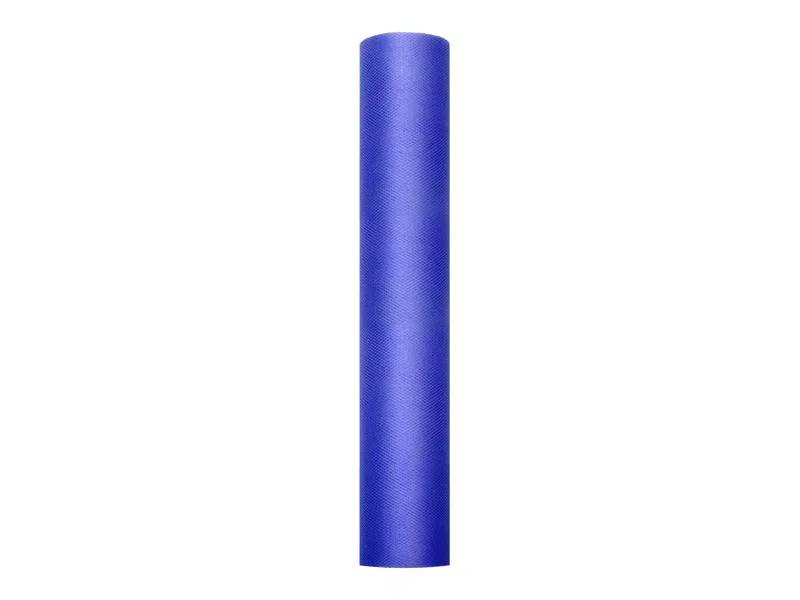 Tiul gładki granatowy 0,3 x 9m TIU30-074