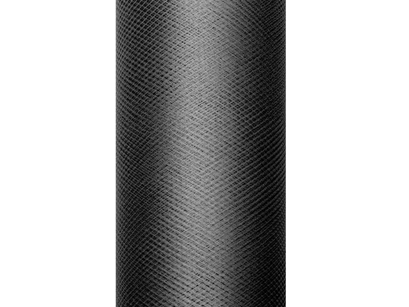 Tiul gładki czarny 0,3 x 9m TIU30-010