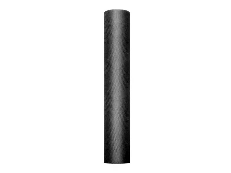 Tiul gładki czarny 0,3 x 9m TIU30-010
