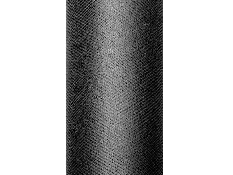Tiul gładki czarny 0,15 x 9m TIU15-010