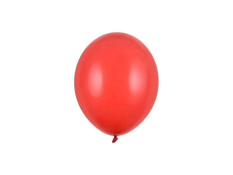 Balony Strong 12cm Czerwone 100 sztuk Pastel Poppy Red SB5P-007J