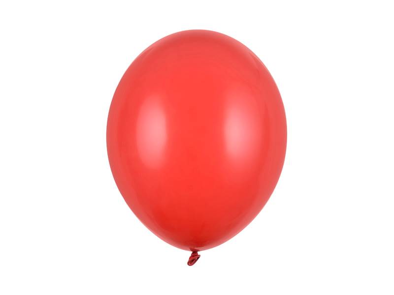 Balony Strong 30cm Czerwone 50 sztuk Pastel Poppy Red SB14P-007J-50