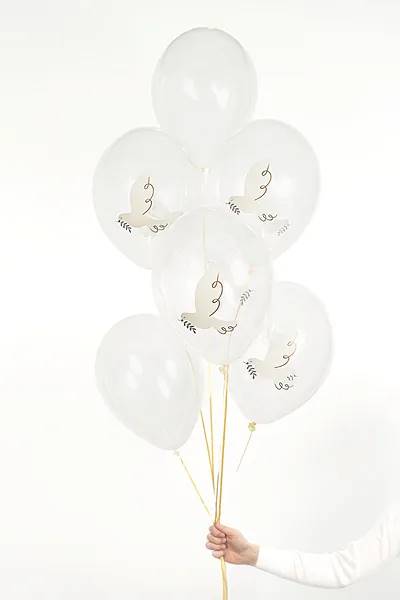 Balony 30 cm Gołąb Crystal Clear 6 sztuk SB14C-204-000-6