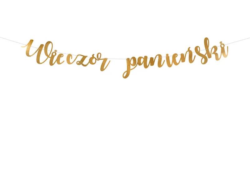 Baner Wieczór panieński złoty 150x21,5cm GRL87-019M