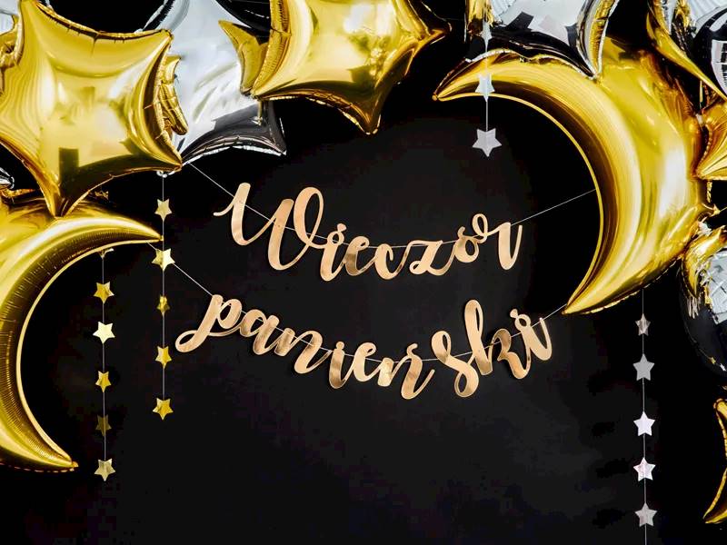 Baner Wieczór panieński złoty 150x21,5cm GRL87-019M