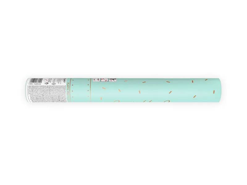 Tuba z konfetti różowe złoto 40 cm TUKB40-019R