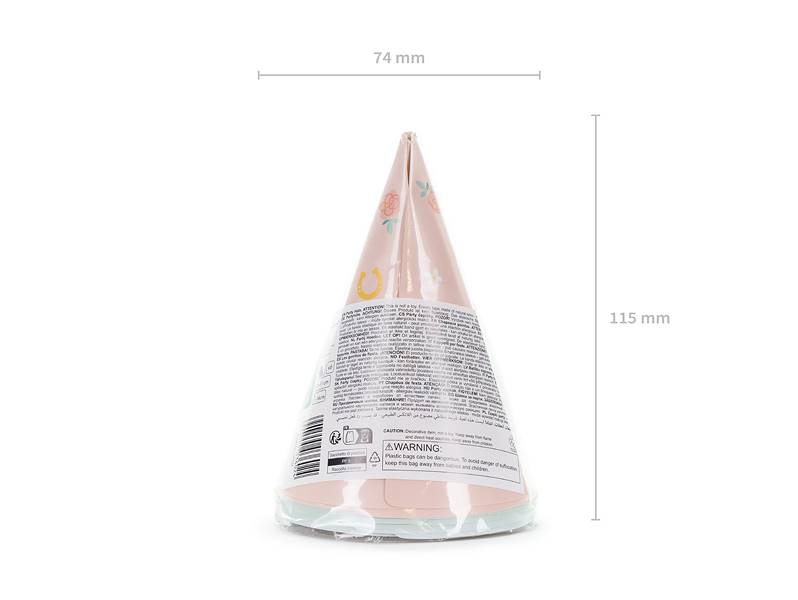 Czapeczki Konie 16 cm 6 sztuk CPP32