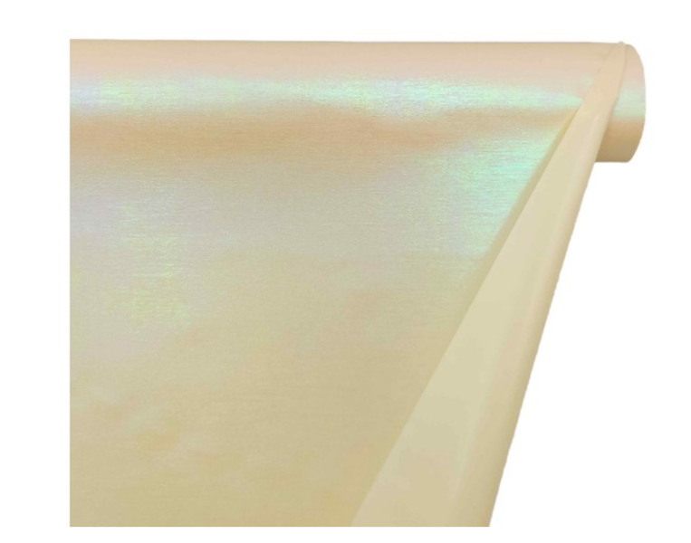 Folia jednostronnie hologramowa kremowa kolor 243 50cmx5y F132