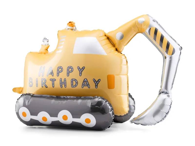 Balon foliowy stojący Koparka Happy Birthday 49x76,5 cm FB237