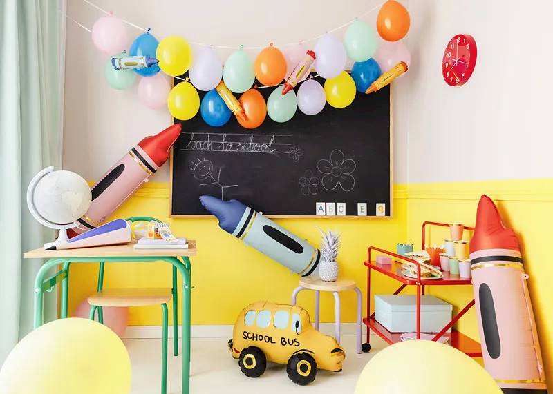 Balon foliowy Kredka czerwony 23x104 cm FB239-007