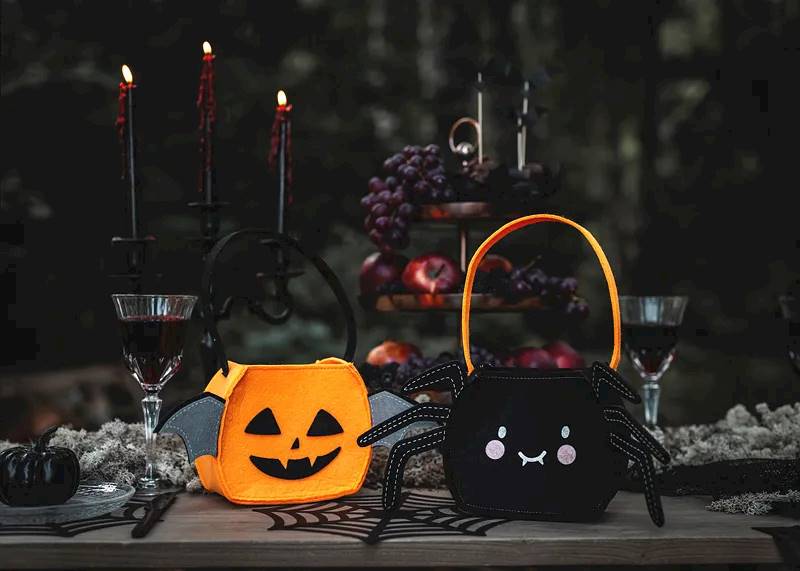 Torebka na słodycze Dynia pomarańczowa Halloween TNSP11