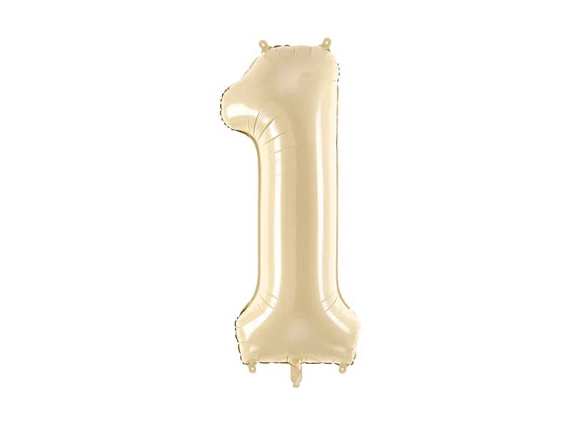 Balon foliowy Cyfra 1 72cm beżowy FB230P-1-013