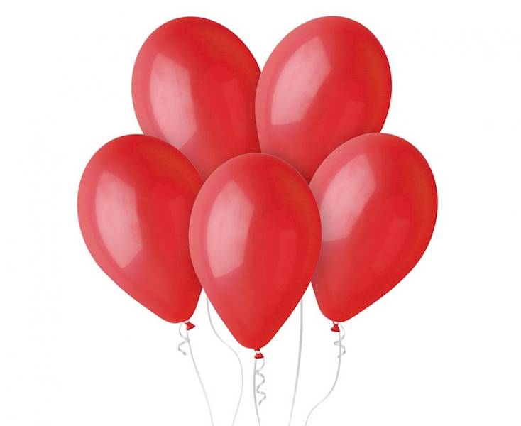Balony Gemar 10" G90 045 pastelowe czerwone ciemne 26cm 100szt