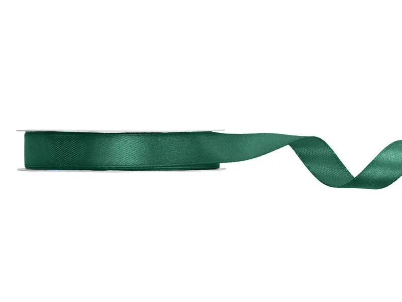Tasiemka satynowa butelkowa zieleń 12mm/25m TS12-012B
