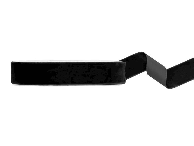Tasiemka Welurowa czarna 25mm/10m TW25-010