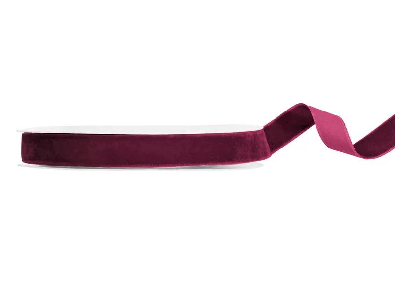 Tasiemka Welurowa purpurowa 15mm/10m TW15-062