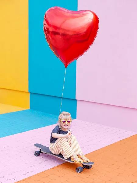 Balon foliowy Serce 68x72cm czerwony FB77M-007
