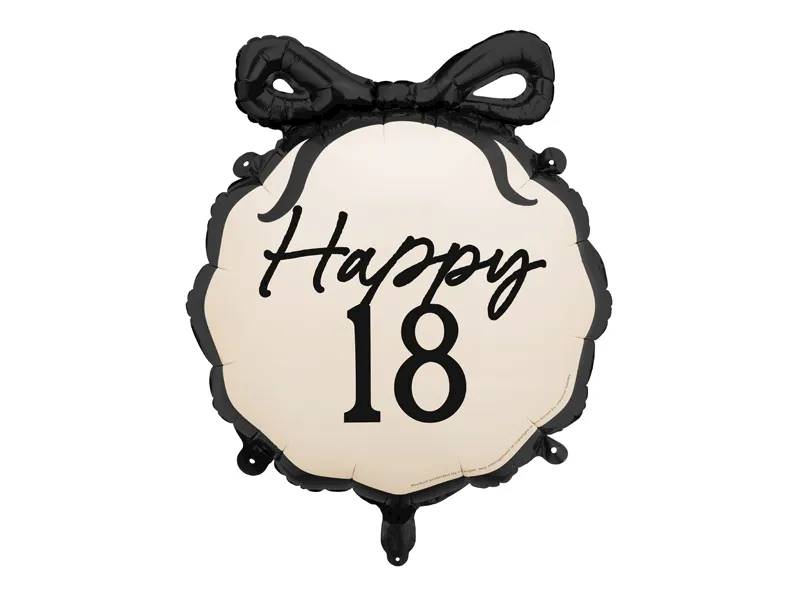 Balon foliowy pastylka Happy ''18'' 47,5x45 cm FB266-18
