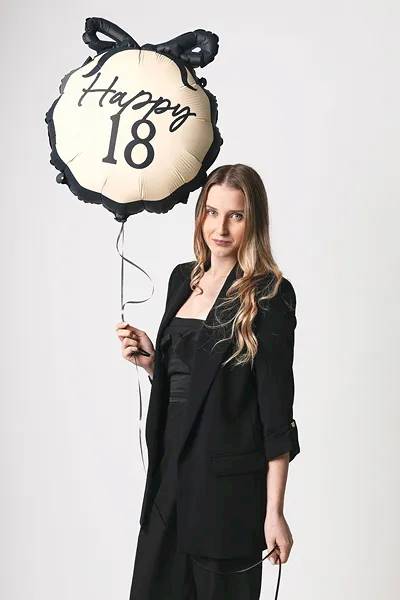 Balon foliowy pastylka Happy ''18'' 47,5x45 cm FB266-18
