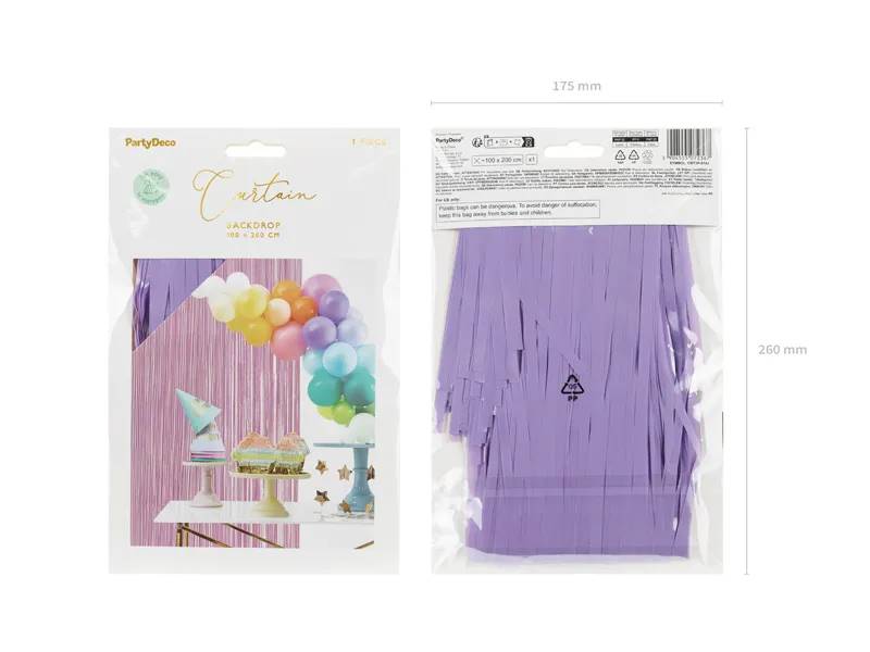 Kurtyna Party jasny fiolet 100x200cm CRT3P-014J