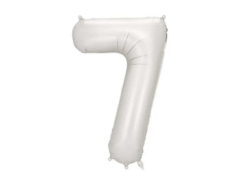 Balon foliowy Cyfra 7 86cm srebrny mat FB1S-7-018