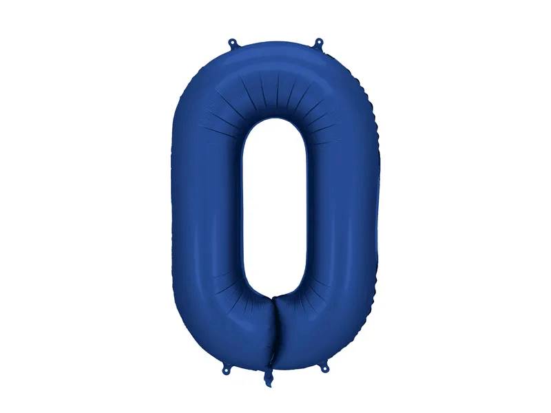 Balon foliowy Cyfra 0 86cm granat FB1S-0-074