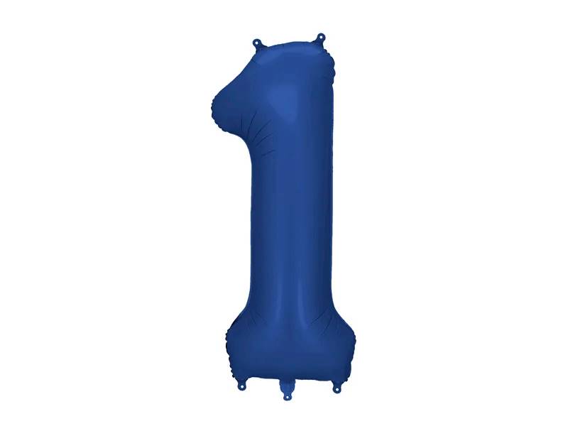 Balon foliowy Cyfra 1 86cm granat FB1S-1-074