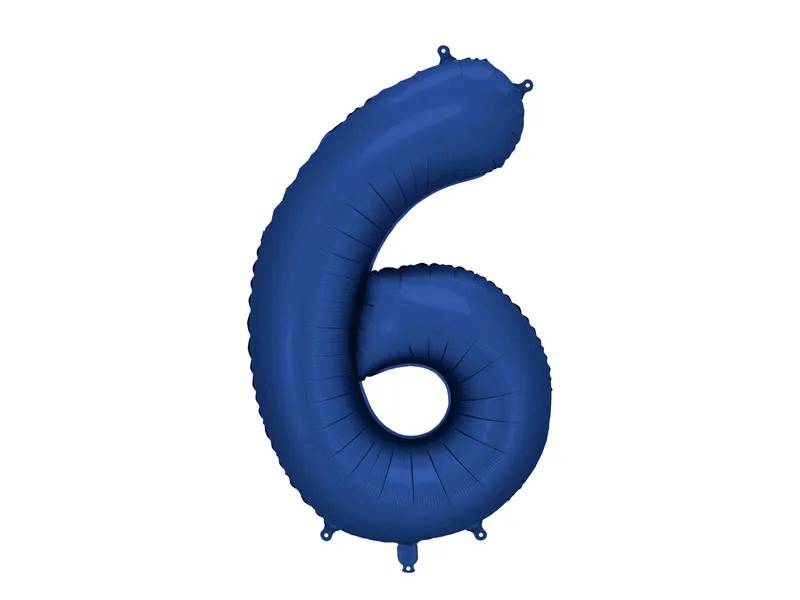 Balon foliowy Cyfra 6 86cm granat FB1S-6-074