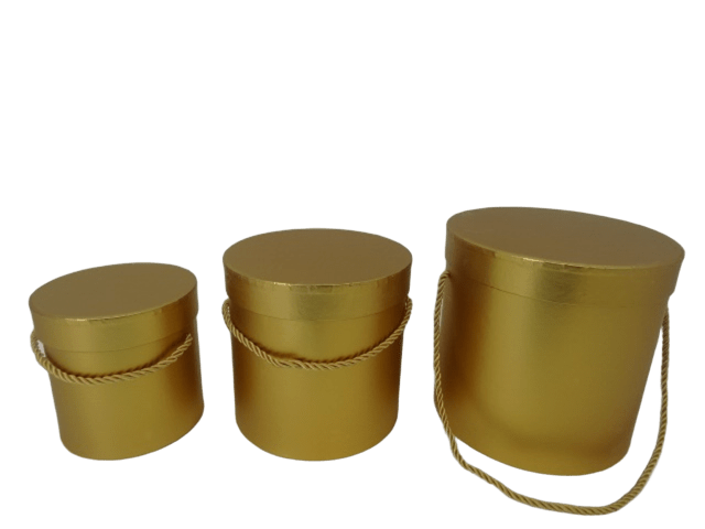 Pudełko flowerbox złote 3w1  W5081-A-Gold