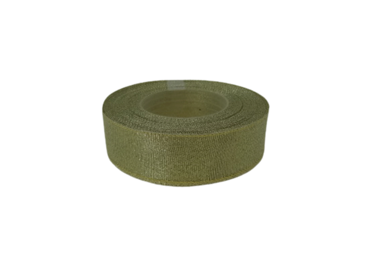 Wstążka materiałowa złota 25mm x 22m