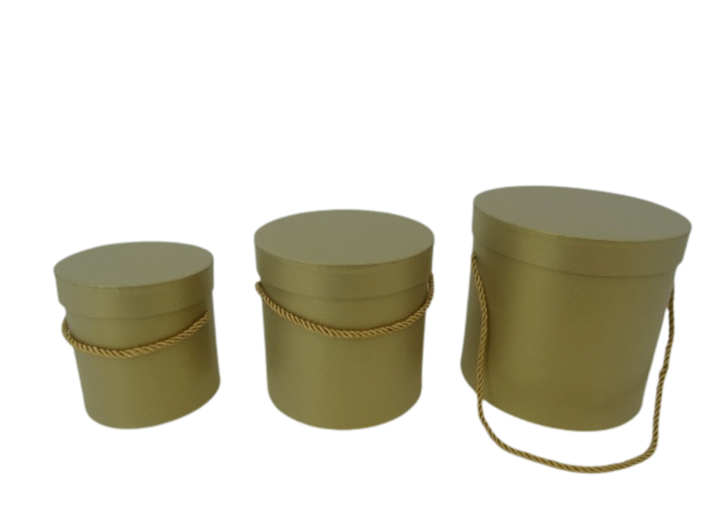 Pudełko flowerbox złote beżowe 3w1 W5070/3 Beige Gold