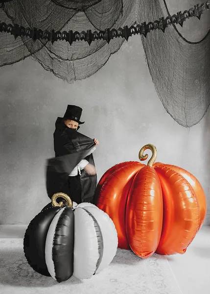 Balon foliowy stojący dynia pomarańczowa 90x90cm FB299-005