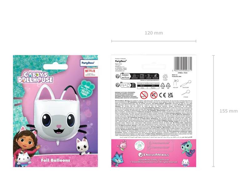 Balon foliowy Koci Domek Gabi kiciuś panduś Fb324