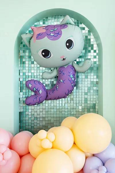 Balon foliowy Koci Domek Gabi syrenkotka FB322