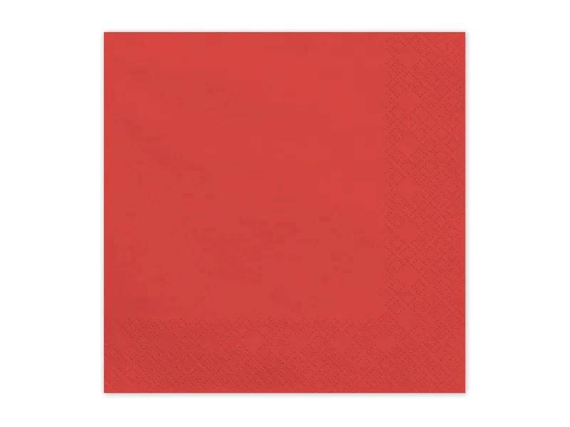 Serwetki papierowe ciemny czerwony 33x33cm SP33-109-007C
