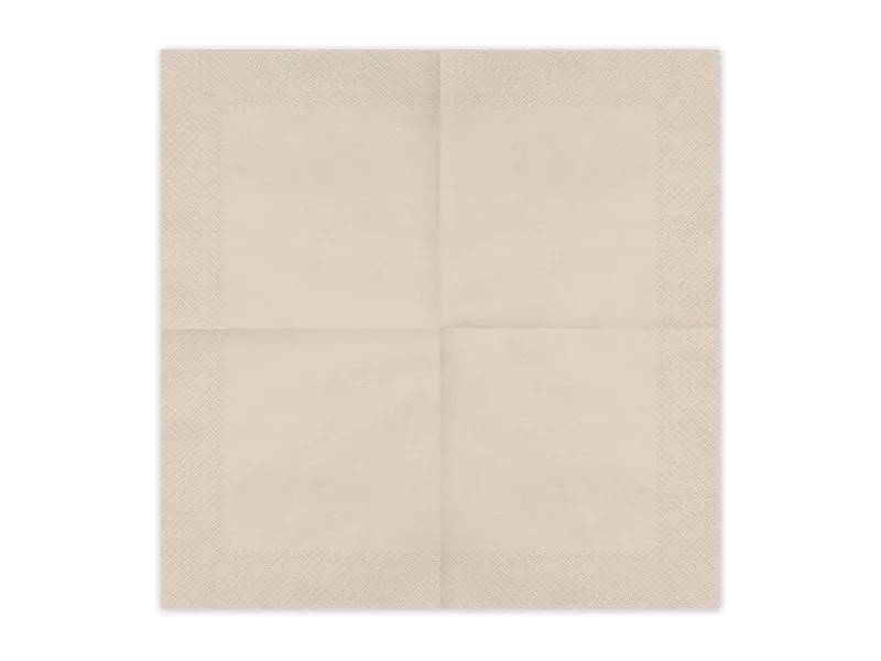 Serwetki papierowe beż latte 33x33cm SP33-109-013