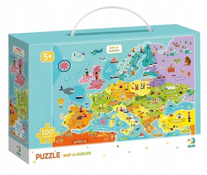 Dodo Puzzle 100el Europy 300124