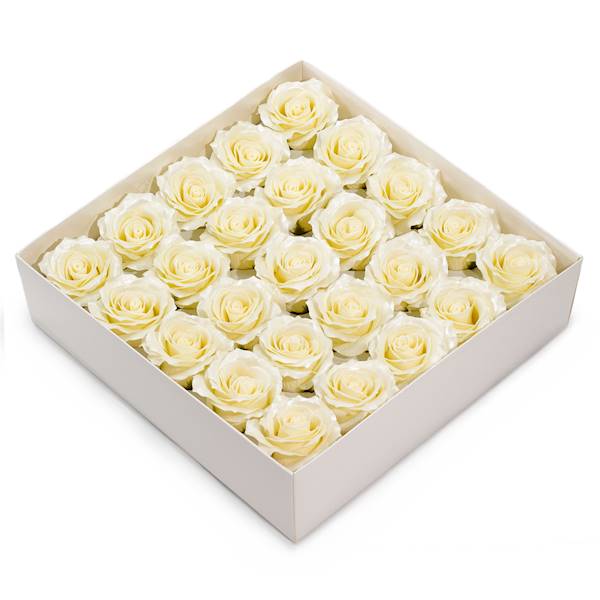 Róża mydlana z błyszczącym wykończeniem 25szt