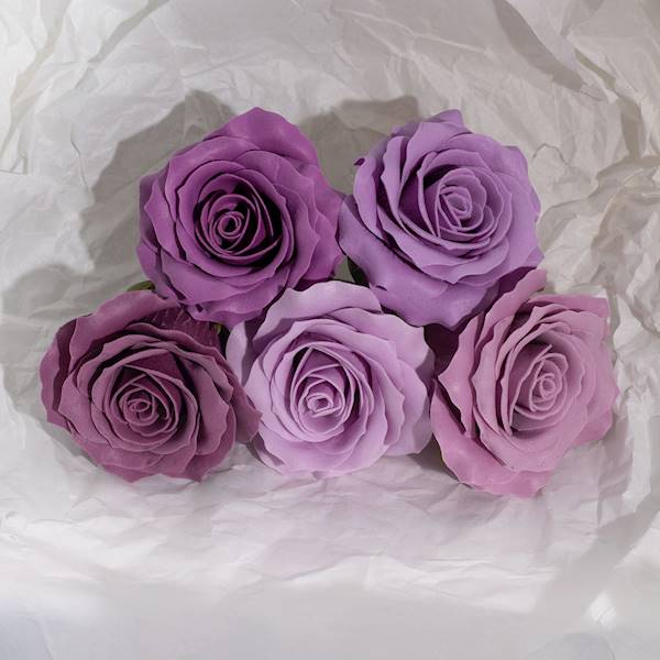 Róża mydlana romantyczna 5 warstwowa miks 5 kolorów