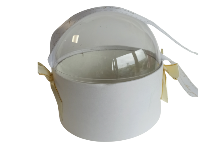 Pudełko flowerbox z kopułką okrągłe K2024-040315