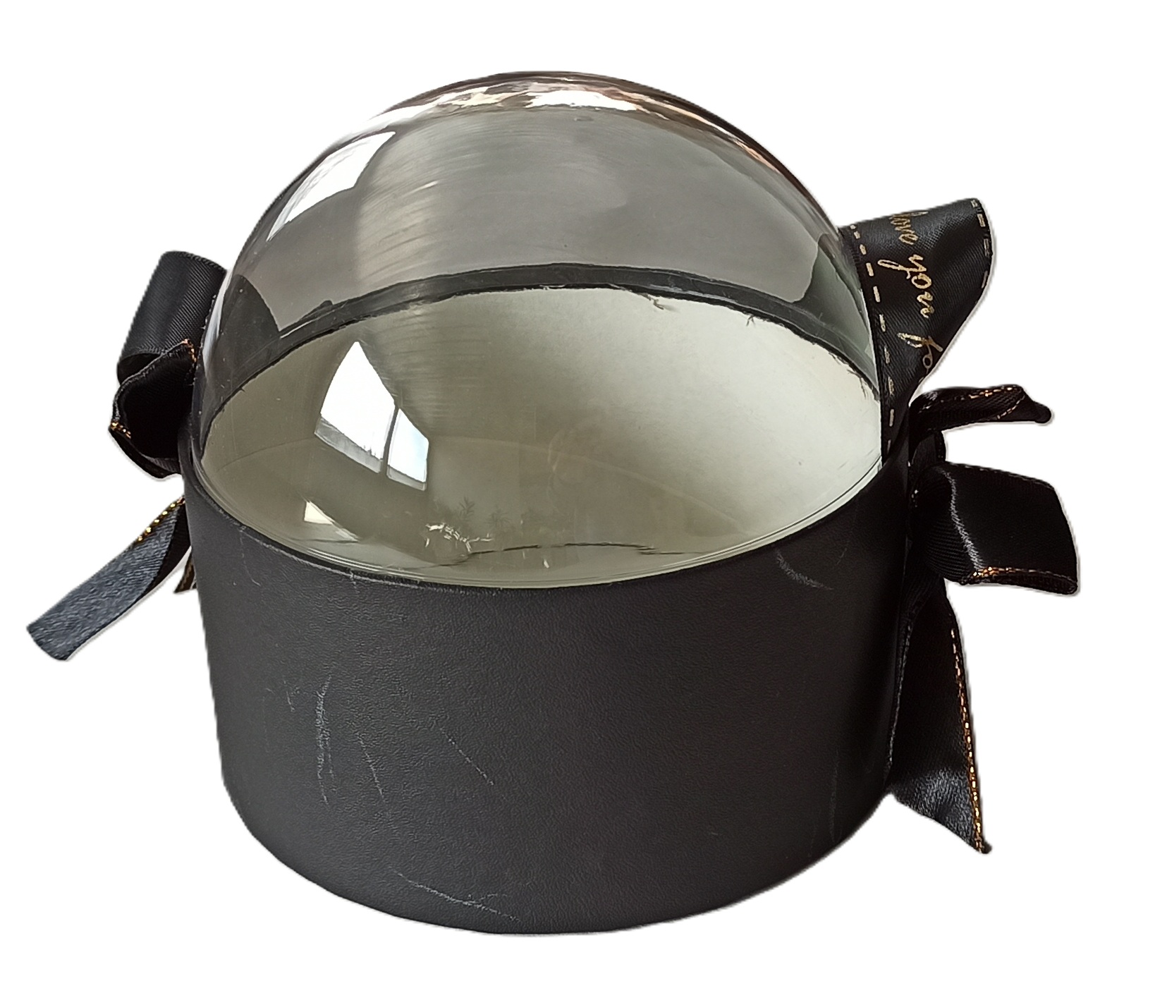 Pudełko flowerbox z kopułką okrągłe K2024-040315