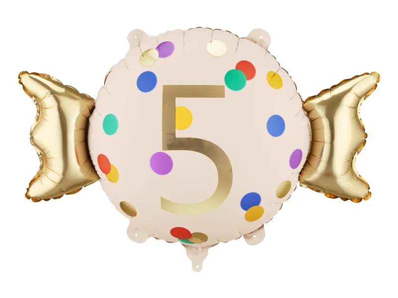Balon foliowy cukierek 5 urodziny 76,5x48cm FB687-5