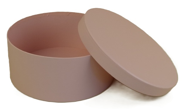Pudełko okrągłe 22cm W6685 1szt różowe