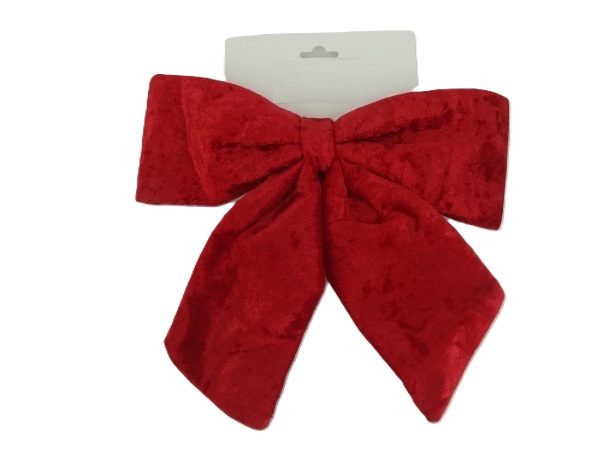 Kokarda welur czerwona HJ25-0201-S28