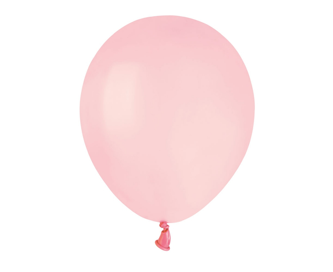 Balony Gemar 5" A50 107 Pastelowe powder pink jasny różowy pudrowe różowe baby pink 13cm 100szt