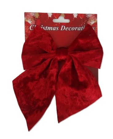 kokarda welurowa czerwona 1 szt FY15262R