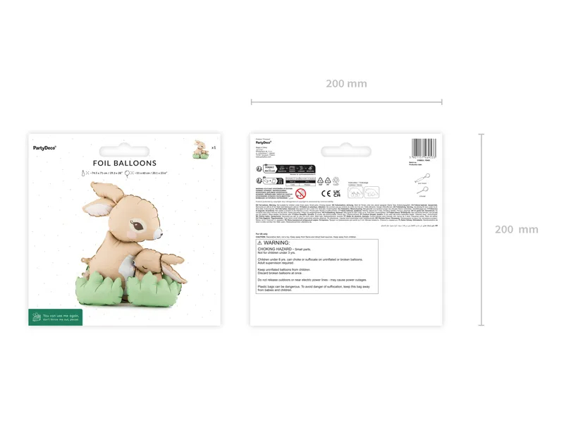 Balon stojący zajączki Party deco FB402