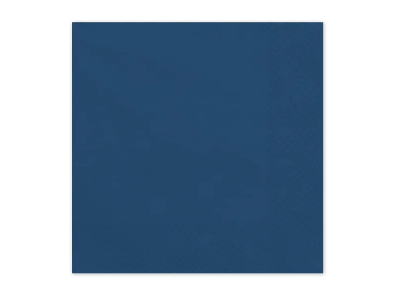 Serwetki papierowe 33x33cm granatowe 20szt  - 2 warstwowe